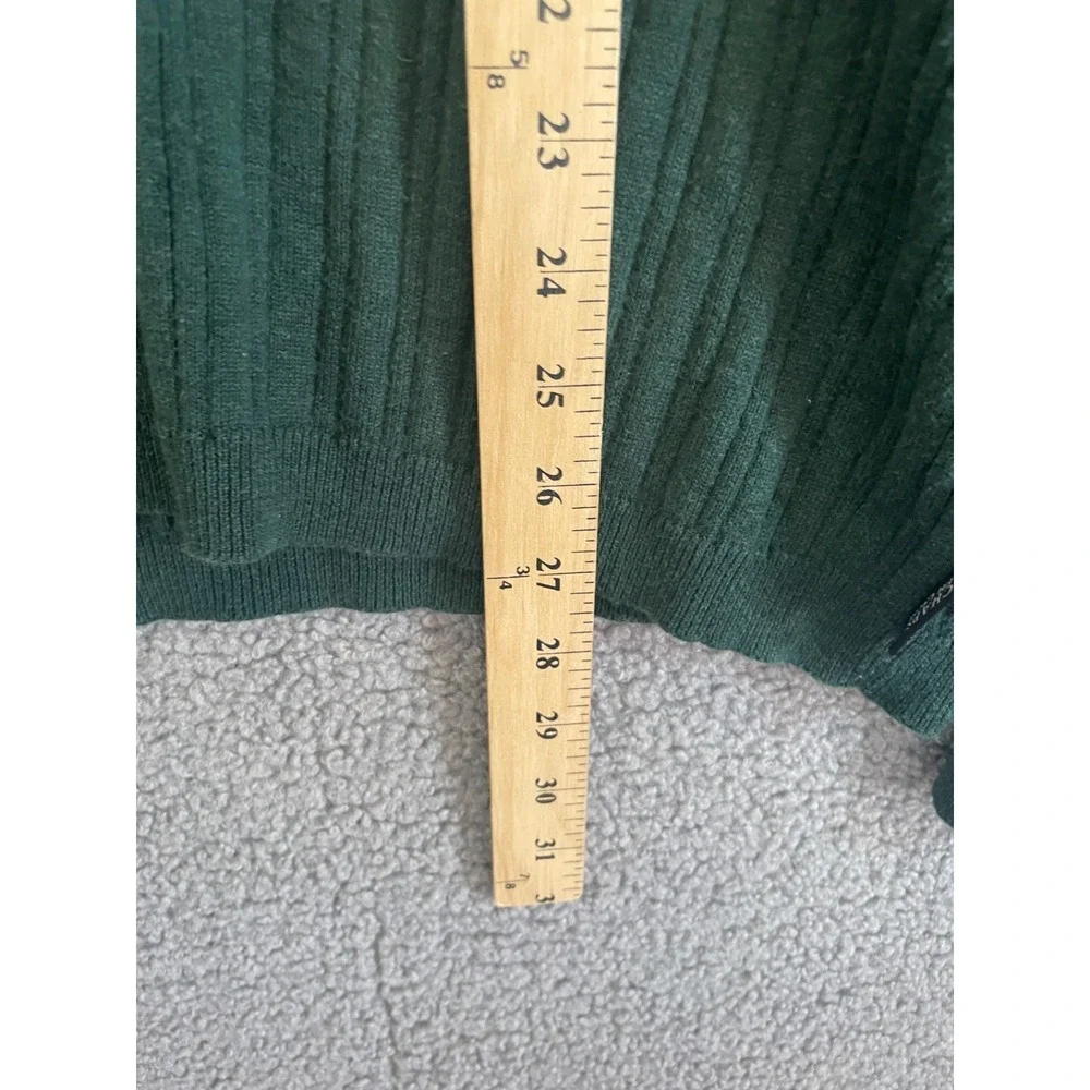 Chaps Ralph Lauren Sweater Mens X-Large Pullover Cotton Knit Crew Neck‎ Green